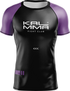 Rashguard KALMMA Rank negro con mangas en morado